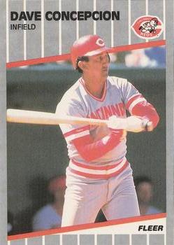 #156 Dave Concepcion - Cincinnati Reds - 1989 Fleer Baseball