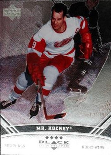 #156b Gordie Howe - Detroit Red Wings - 2006-07 Upper Deck Black Diamond Hockey