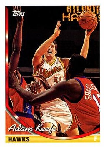 #157 Adam Keefe - Atlanta Hawks - 1993-94 Topps Basketball