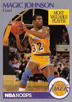 #157 Magic Johnson - Los Angeles Lakers - 1990-91 Hoops Basketball