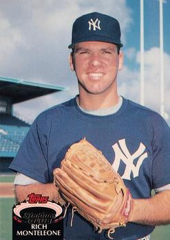#157 Rich Monteleone - New York Yankees - 1992 Stadium Club Baseball