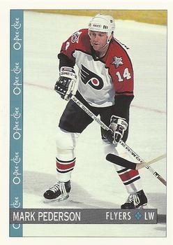 #157 Mark Pederson - Philadelphia Flyers - 1992-93 O-Pee-Chee Hockey