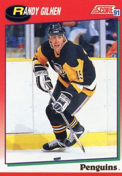 #157 Randy Gilhen - Pittsburgh Penguins - 1991-92 Score Canadian Hockey