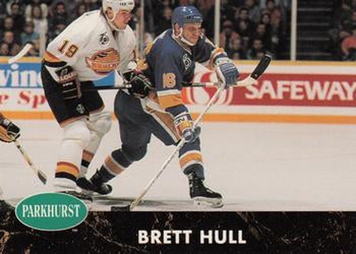 #157 Brett Hull - St. Louis Blues - 1991-92 Parkhurst Hockey