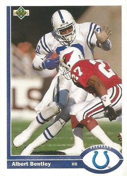 #157 Albert Bentley - Indianapolis Colts - 1991 Upper Deck Football