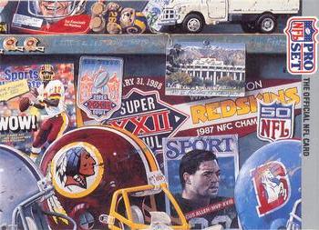 #6 Puzzle 6 - 1990-91 Pro Set Super Bowl XXV Silver Anniversary Football