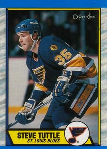 #157 Steve Tuttle - St. Louis Blues - 1989-90 O-Pee-Chee Hockey