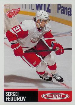 #157 Sergei Fedorov - Detroit Red Wings - 2002-03 Topps Total Hockey