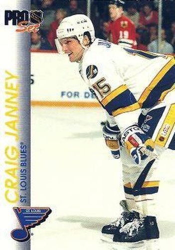 #157 Craig Janney - St. Louis Blues - 1992-93 Pro Set Hockey