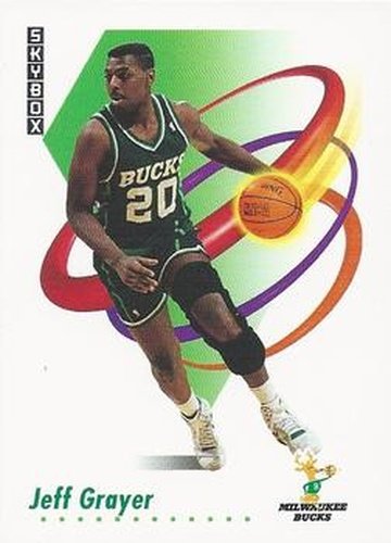 #157 Jeff Grayer - Milwaukee Bucks - 1991-92 SkyBox Basketball