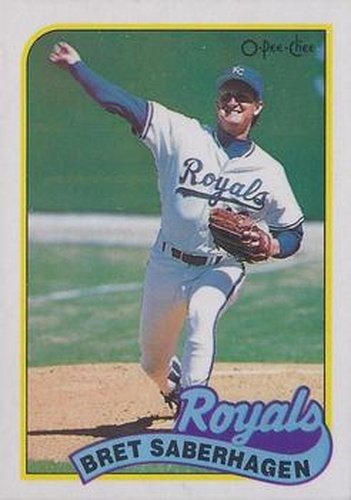 #157 Bret Saberhagen - Kansas City Royals - 1989 O-Pee-Chee Baseball
