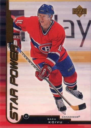 #157 Saku Koivu - Montreal Canadiens - 1999-00 Upper Deck Hockey