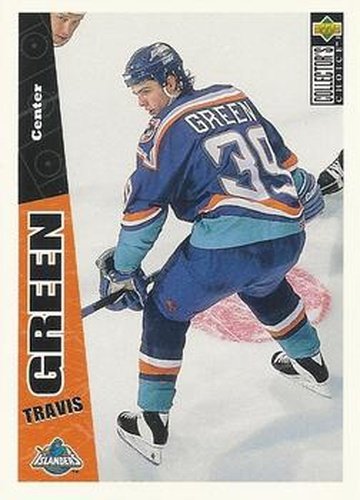 #157 Travis Green - New York Islanders - 1996-97 Collector's Choice Hockey