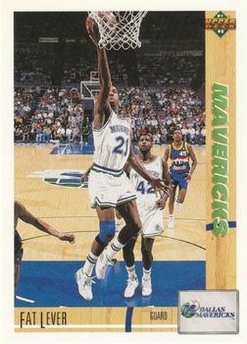 #157 Fat Lever - Dallas Mavericks - 1991-92 Upper Deck Basketball