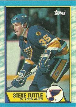 #157 Steve Tuttle - St. Louis Blues - 1989-90 Topps Hockey