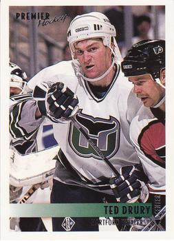 #157 Ted Drury - Hartford Whalers - 1994-95 O-Pee-Chee Premier Hockey