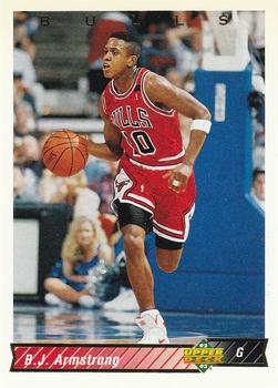 #157 B.J. Armstrong - Chicago Bulls - 1992-93 Upper Deck Basketball