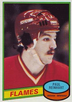 #157 Paul Reinhart - Calgary Flames - 1980-81 O-Pee-Chee Hockey