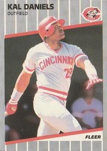 #157 Kal Daniels - Cincinnati Reds - 1989 Fleer Baseball