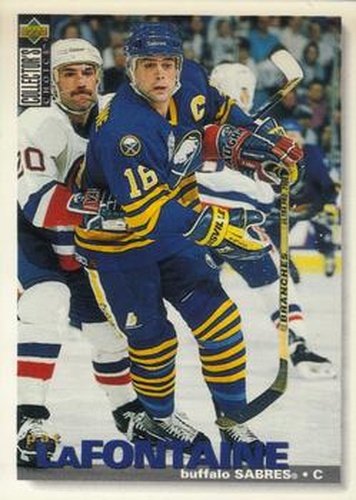 #157 Pat LaFontaine - Buffalo Sabres - 1995-96 Collector's Choice Hockey