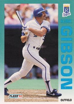 #157 Kirk Gibson - Kansas City Royals - 1992 Fleer Baseball