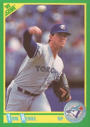 #157 Tom Henke - Toronto Blue Jays - 1990 Score Baseball