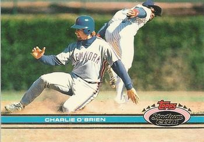 #157 Charlie O'Brien - New York Mets - 1991 Stadium Club Baseball