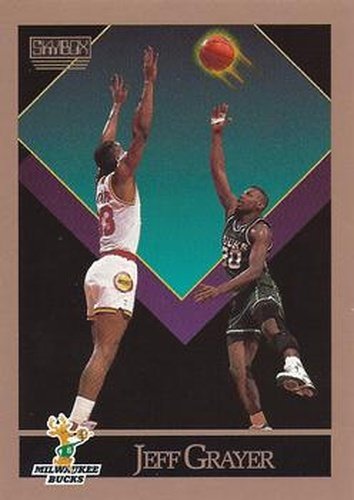 #157 Jeff Grayer - Milwaukee Bucks - 1990-91 SkyBox Basketball