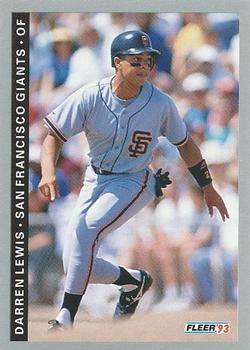 #157 Darren Lewis - San Francisco Giants - 1993 Fleer Baseball