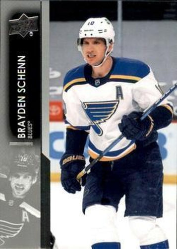 #157 Brayden Schenn - St. Louis Blues - 2021-22 Upper Deck Hockey