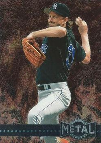 #157 Bret Saberhagen - Colorado Rockies - 1996 Metal Universe Baseball