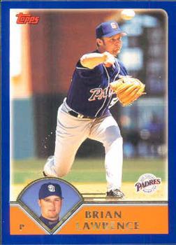 #157 Brian Lawrence - San Diego Padres - 2003 Topps Baseball