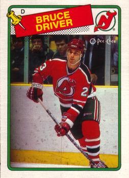 #157 Bruce Driver - New Jersey Devils - 1988-89 O-Pee-Chee Hockey