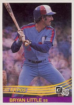 #157 Bryan Little - Montreal Expos - 1984 Donruss Baseball