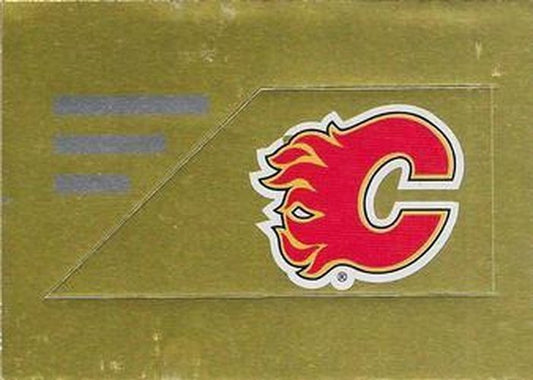 #157 Calgary Flames Logo - Calgary Flames - 1994-95 Panini Hockey Stickers
