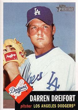 #157 Darren Dreifort - Los Angeles Dodgers - 2002 Topps Heritage Baseball