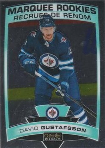 #157 David Gustafsson - Winnipeg Jets - 2019-20 O-Pee-Chee Platinum Hockey