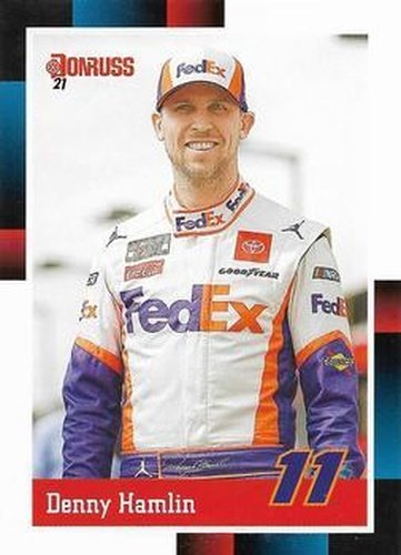 #157 Denny Hamlin - Joe Gibbs Racing - 2021 Donruss Racing