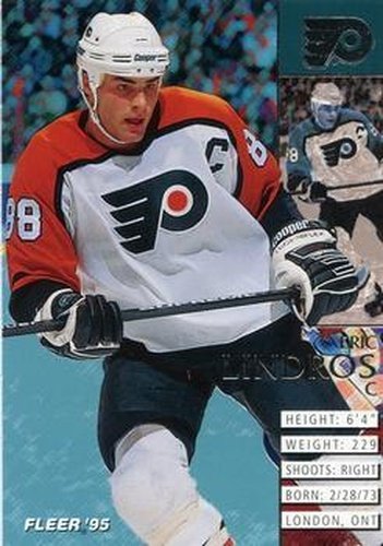 #157 Eric Lindros - Philadelphia Flyers - 1994-95 Fleer Hockey