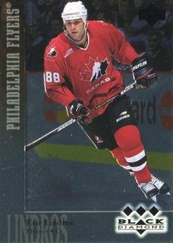 #157 Eric Lindros - Philadelphia Flyers - 1996-97 Upper Deck Black Diamond Hockey