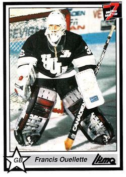 #157 Francis Ouellette - Hull Olympique - 1990-91 7th Inning Sketch QMJHL Hockey