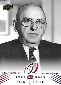 #157 Frank Selke - Montreal Canadiens - 2008-09 Upper Deck Montreal Canadiens Centennial Hockey