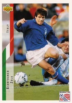 #157 Gianfranco Zola - Italy - 1994 Upper Deck World Cup Contenders English/Spanish Soccer