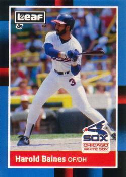 #157 Harold Baines - Chicago White Sox - 1988 Leaf Baseball
