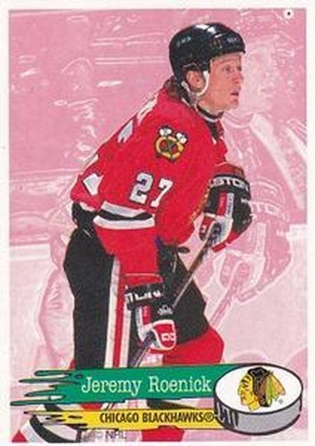 #157 Jeremy Roenick - Chicago Blackhawks - 1995-96 Panini Hockey Stickers
