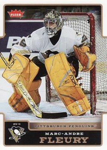 #157 Marc-Andre Fleury - Pittsburgh Penguins - 2006-07 Fleer Hockey