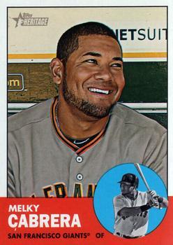 #157 Melky Cabrera - San Francisco Giants - 2012 Topps Heritage Baseball