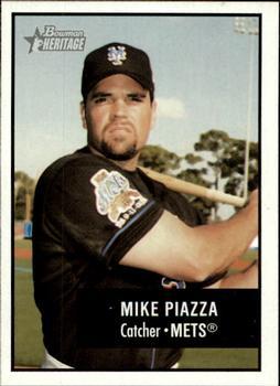#157 Mike Piazza - New York Mets - 2003 Bowman Heritage Baseball