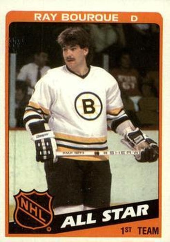 #157 Ray Bourque - Boston Bruins - 1984-85 Topps Hockey