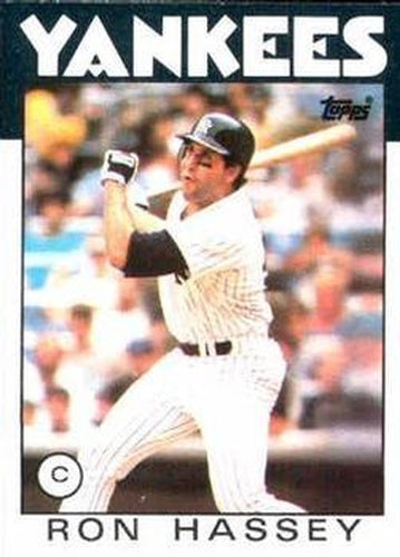 #157 Ron Hassey - New York Yankees - 1986 Topps Baseball